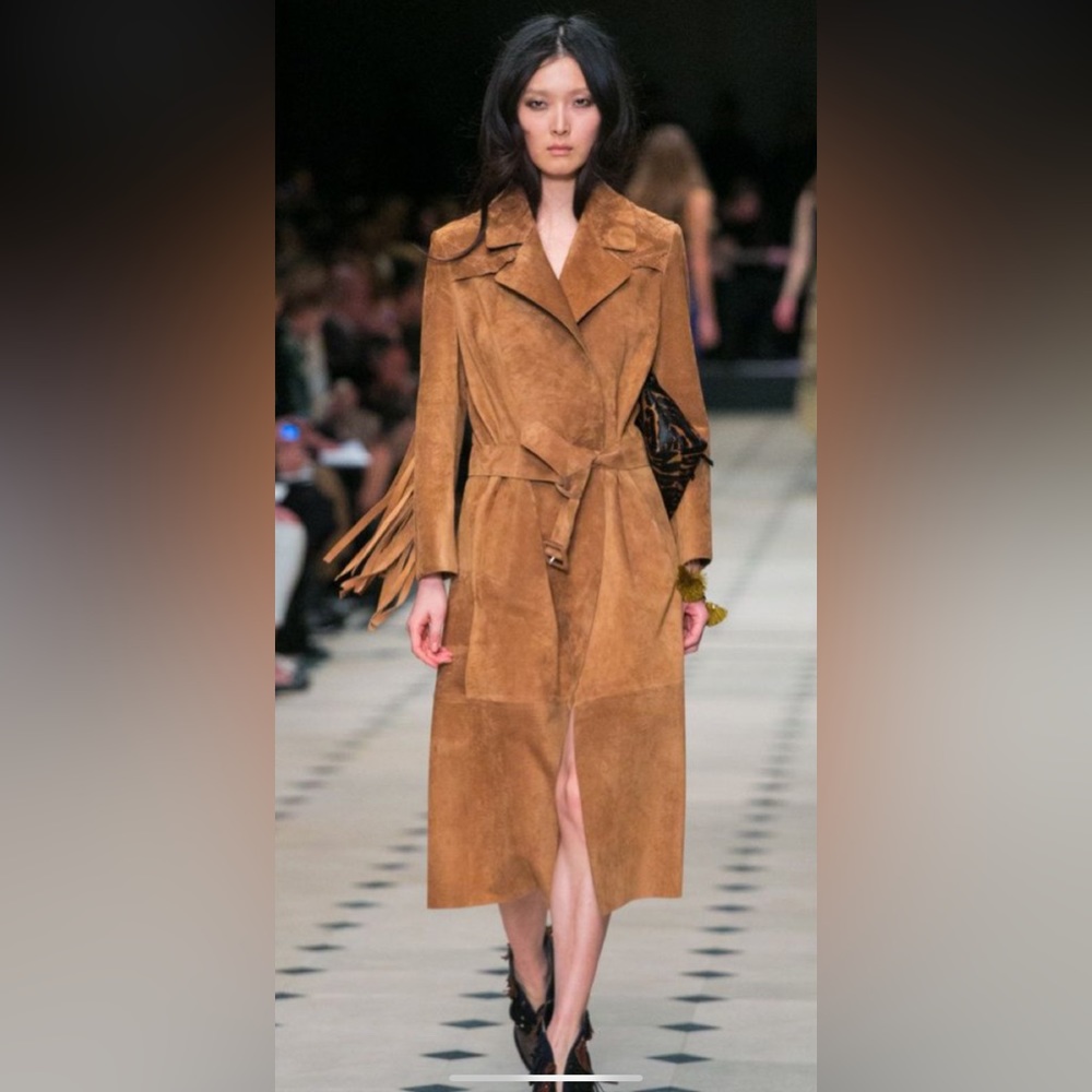 Leather Y2K vintage fringe coat - Picture 7 of 11